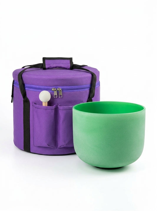 Cuenco de Cuarzo Verde + Bolso de Transporte