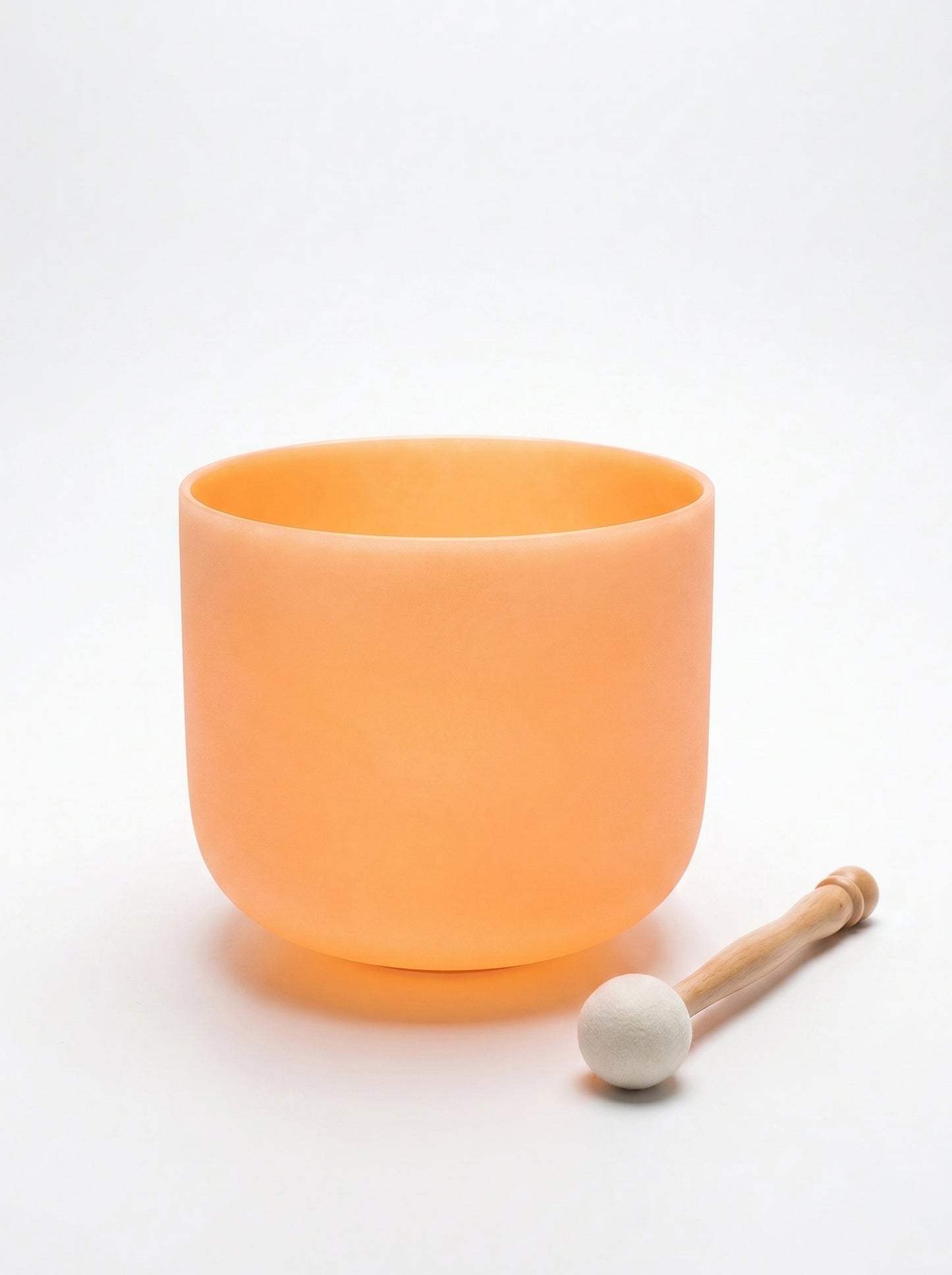 Cuenco de Cuarzo Naranja Pastel + Bolso de Transporte