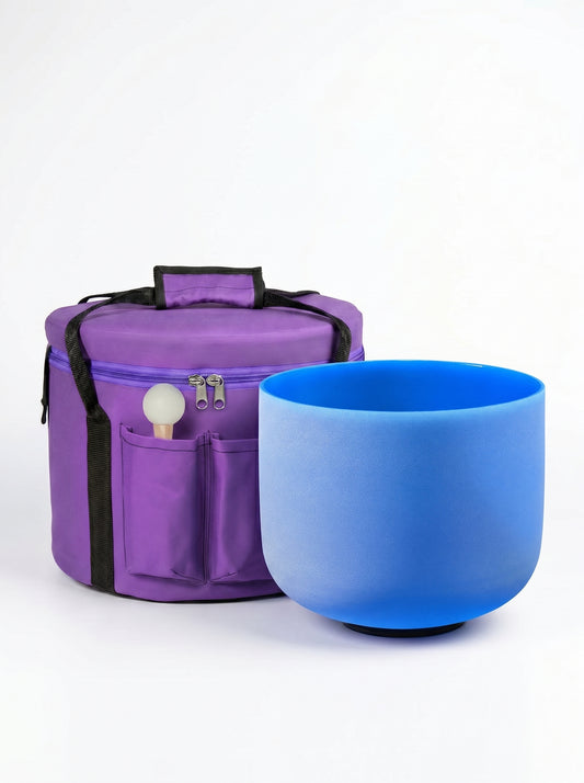Cuenco de Cuarzo Azul + Bolso de Transporte