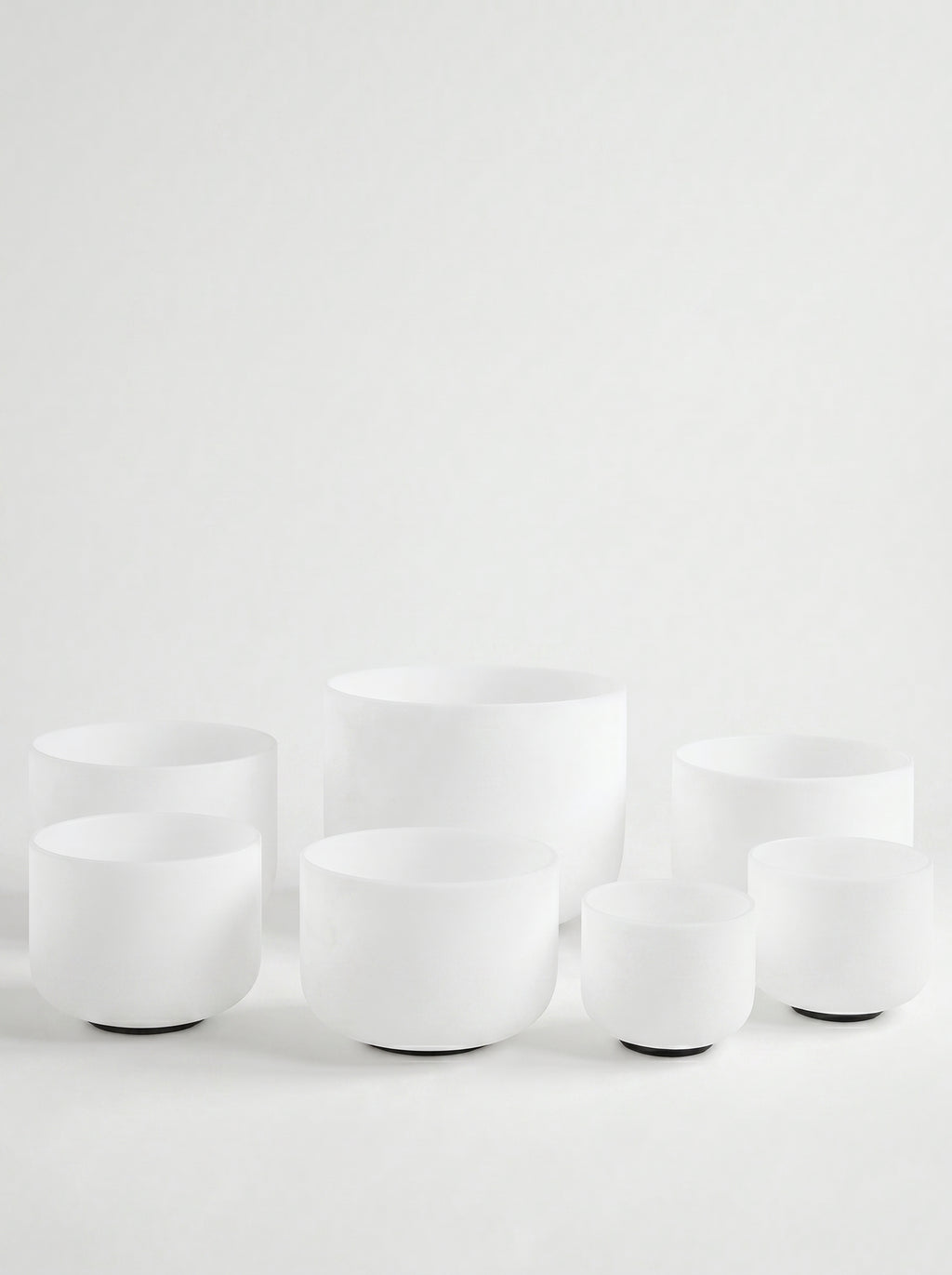 Set de 7 Cuencos de Cuarzo 8" - 14"