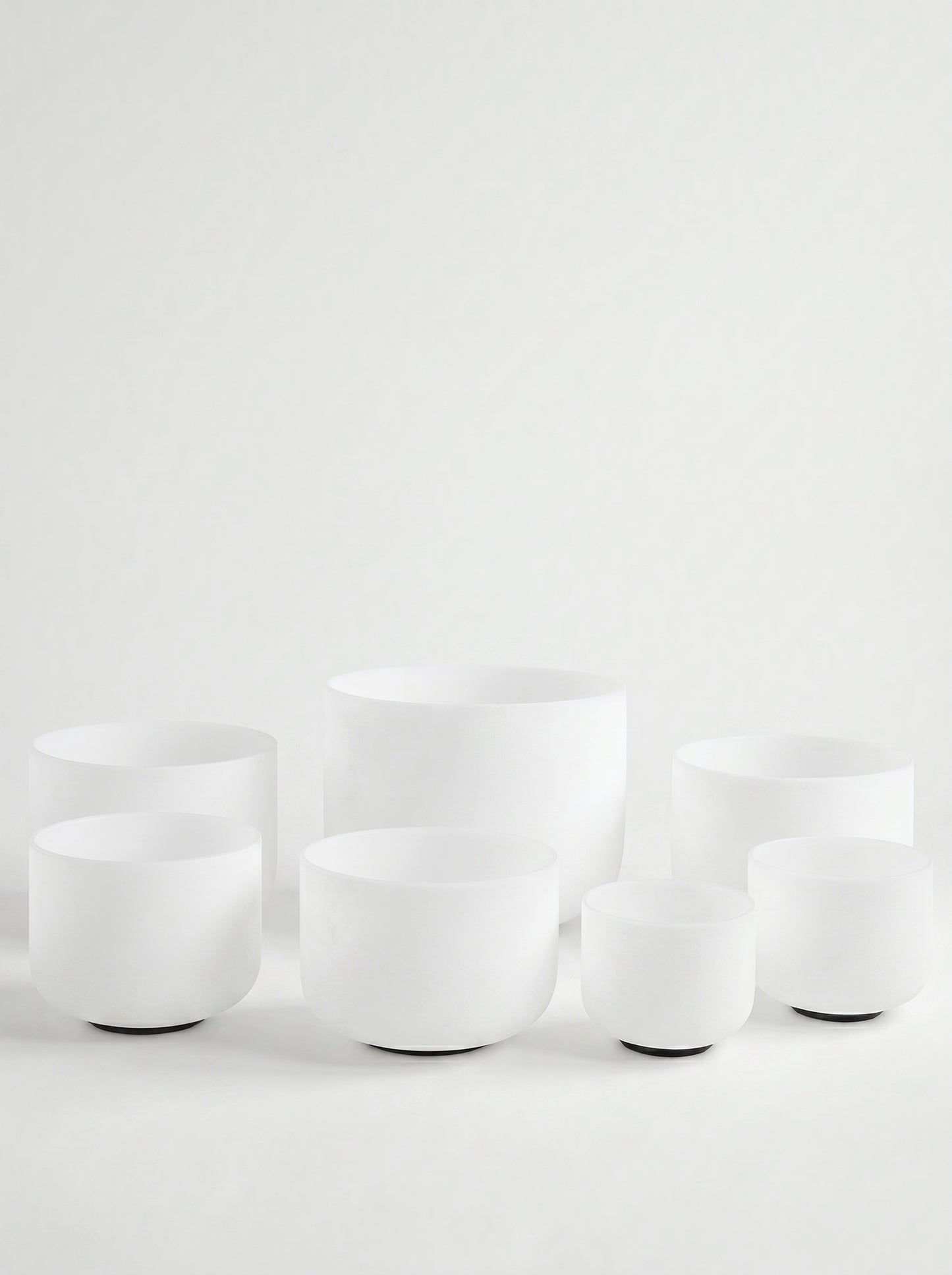 Set de 7 Cuencos de Cuarzo 8" - 14"