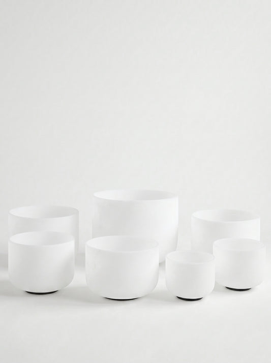 Set de 7 Cuencos de Cuarzo 8" - 14"