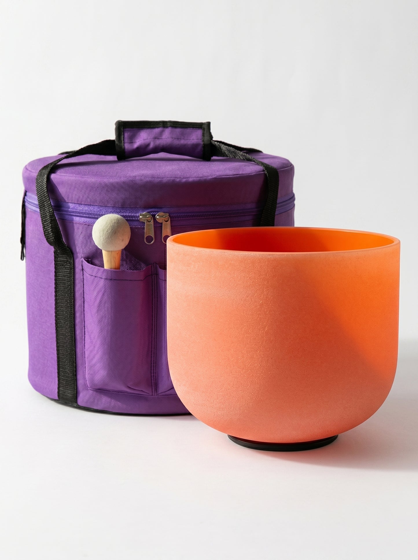 Cuenco de Cuarzo Naranja + Bolso de Transporte