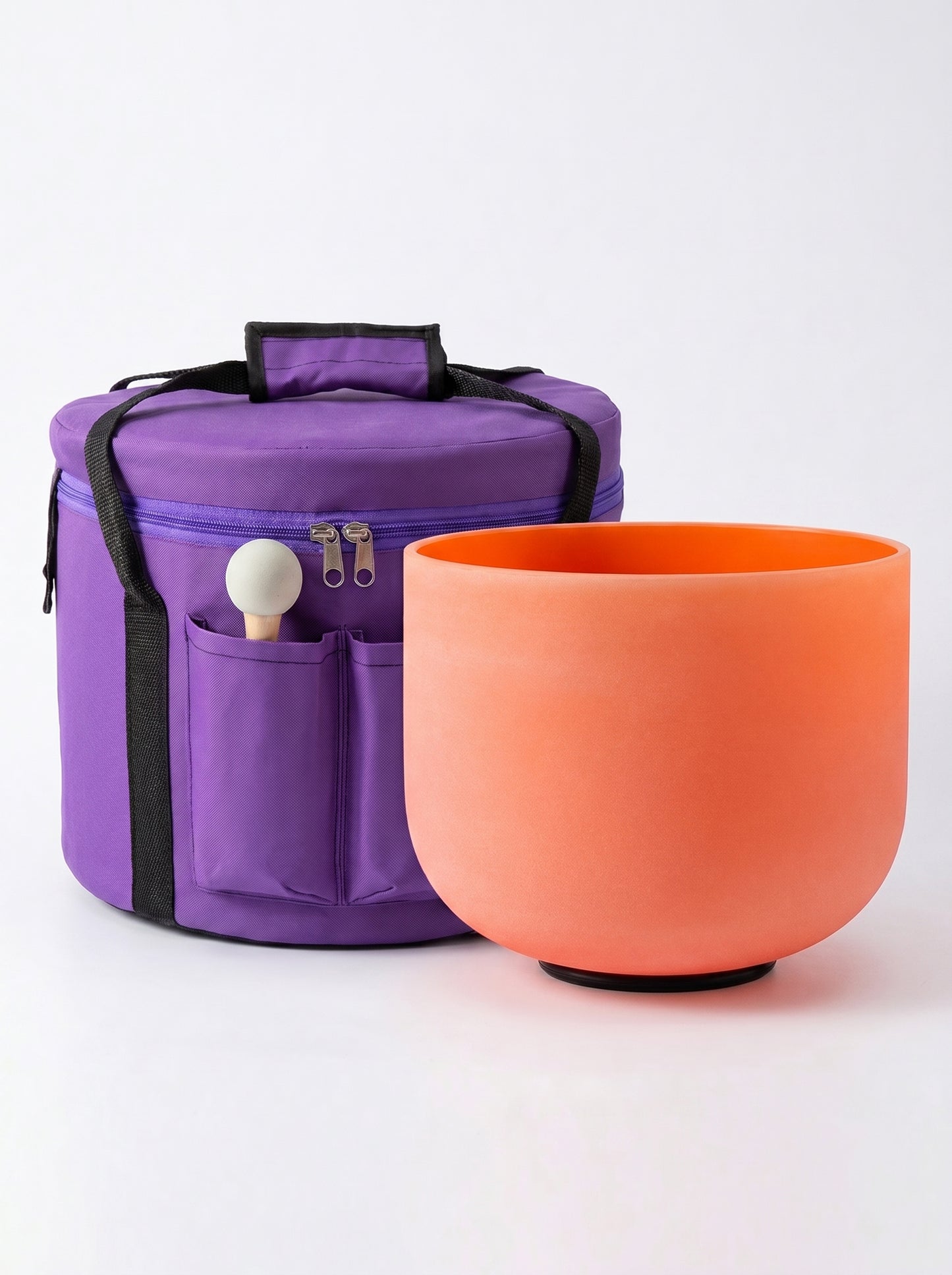Cuenco de Cuarzo Naranja + Bolso de Transporte