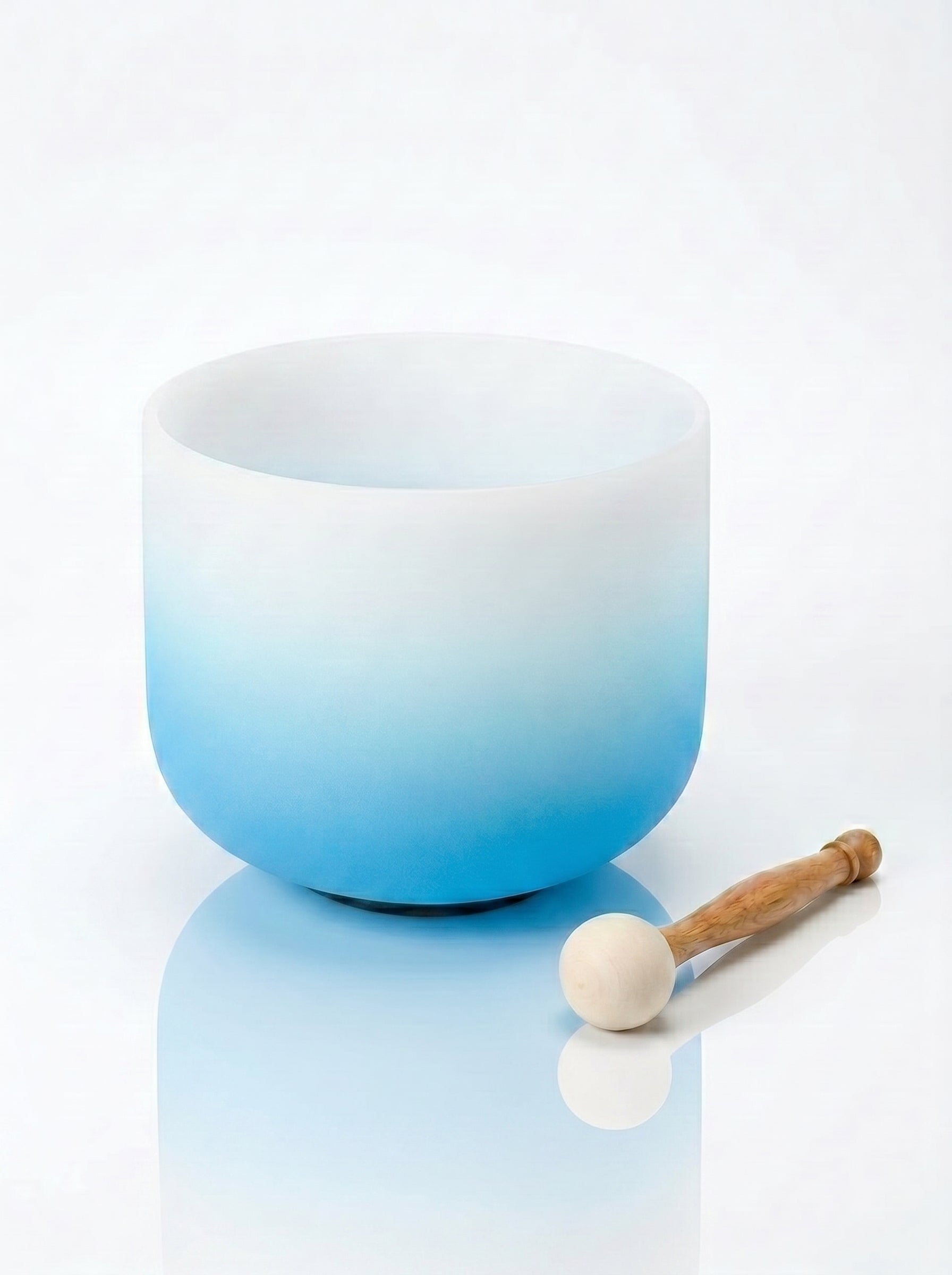 Cuenco de Cuarzo Aura Azul + Bolso de Transporte