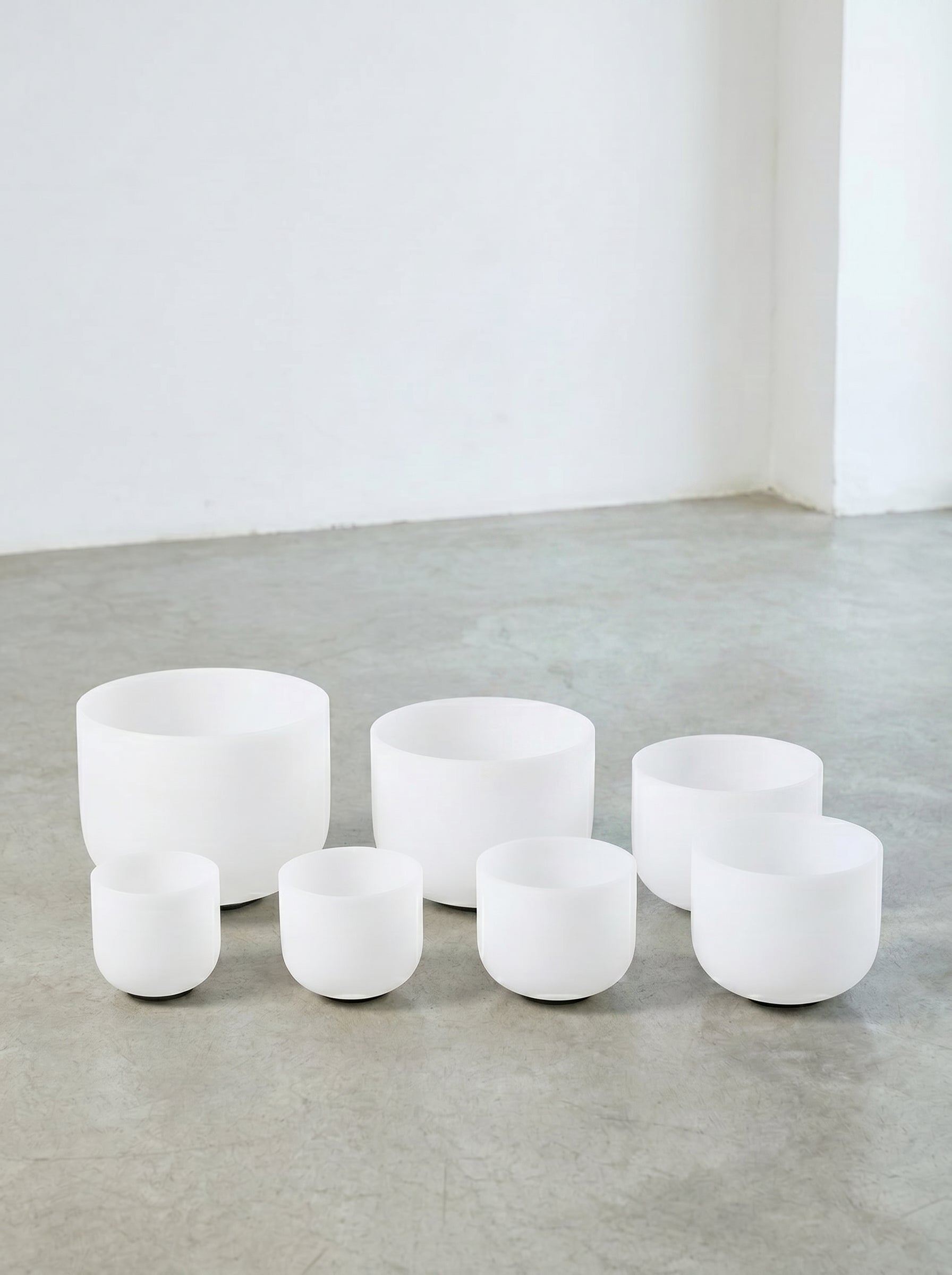 Set de 7 Cuencos de Cuarzo 6” – 12”