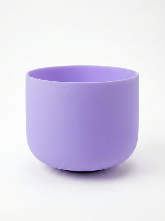 Cuenco de Cuarzo Violeta Pastel + Bolso de Transporte